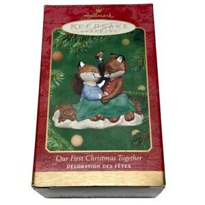 Vintage Christmas Ornament Our First Christmas Together Hallmark Keepsake 2001